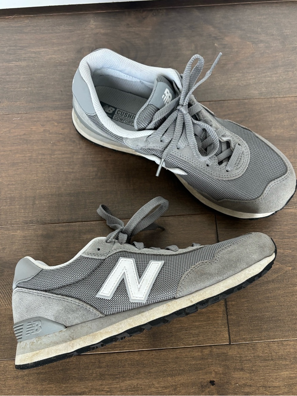 New Balance 515 Gray Mesh & Suede Athletic Sneakers, 10 (men’s 8.5)